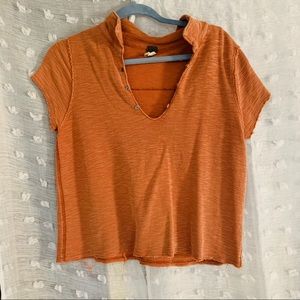 Free People Burnt Orange Top